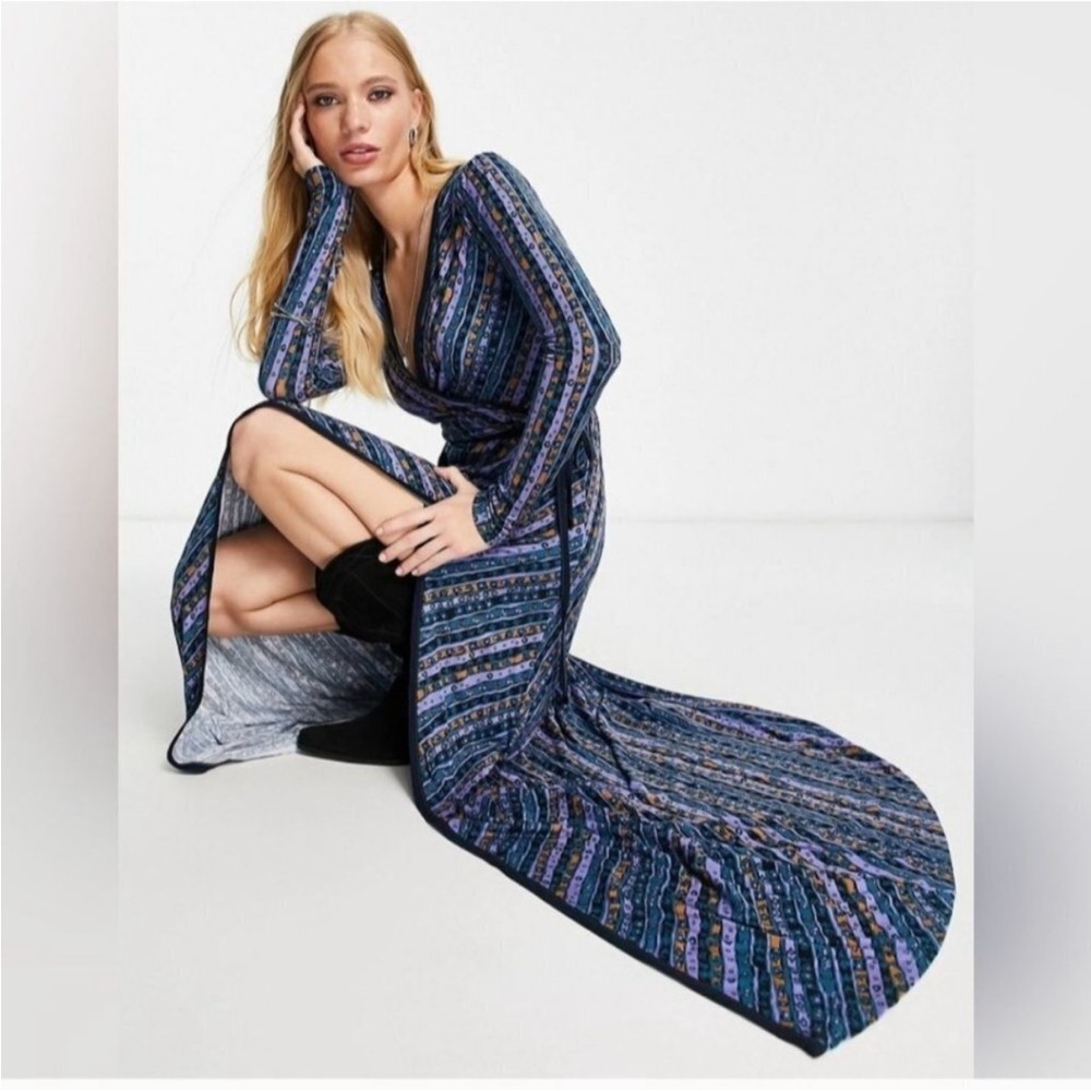 Free People Phoebe Maxi Wrap Dress Size XS - Picture 5 of 11